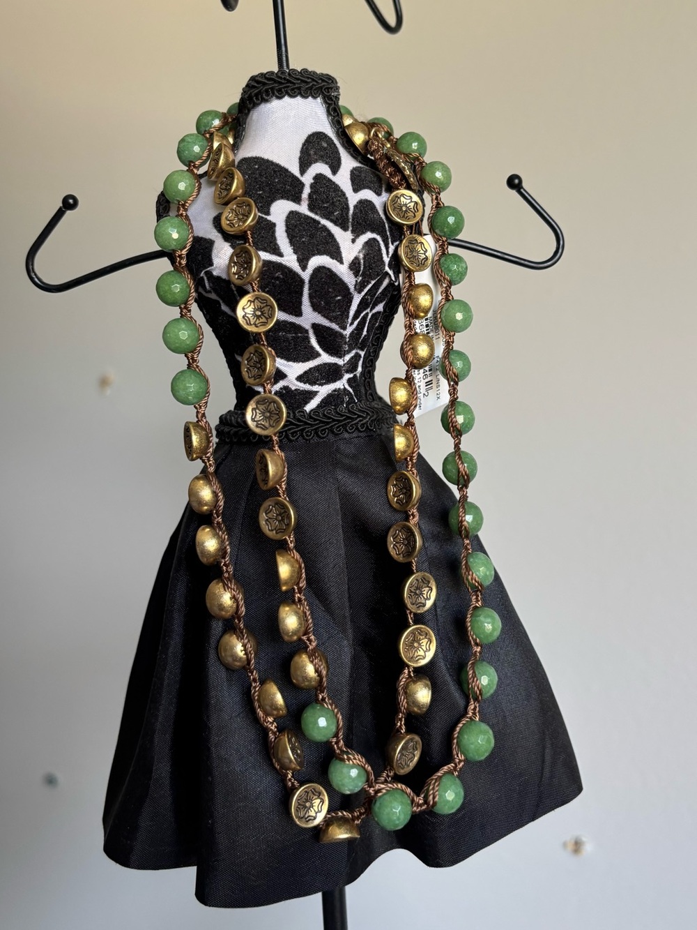 Lucky Brand Faceted Semi-Precious 30" Knotted Bead Necklace